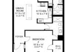 Floor plan for Naples Continental #813 condo